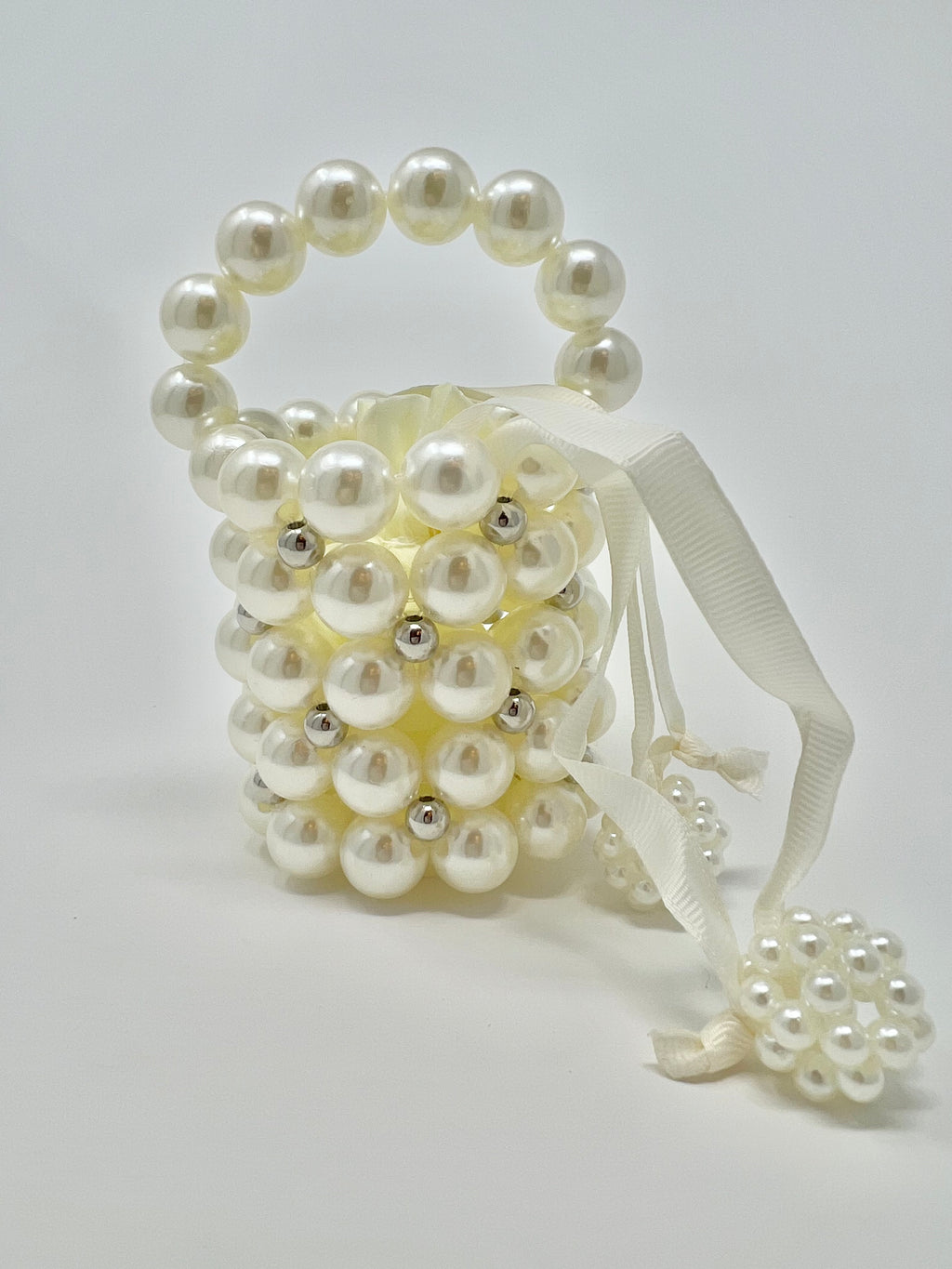 Girls Pearl Bucket Purse