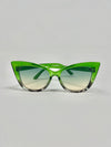 Green Cat Eye Sunglasses