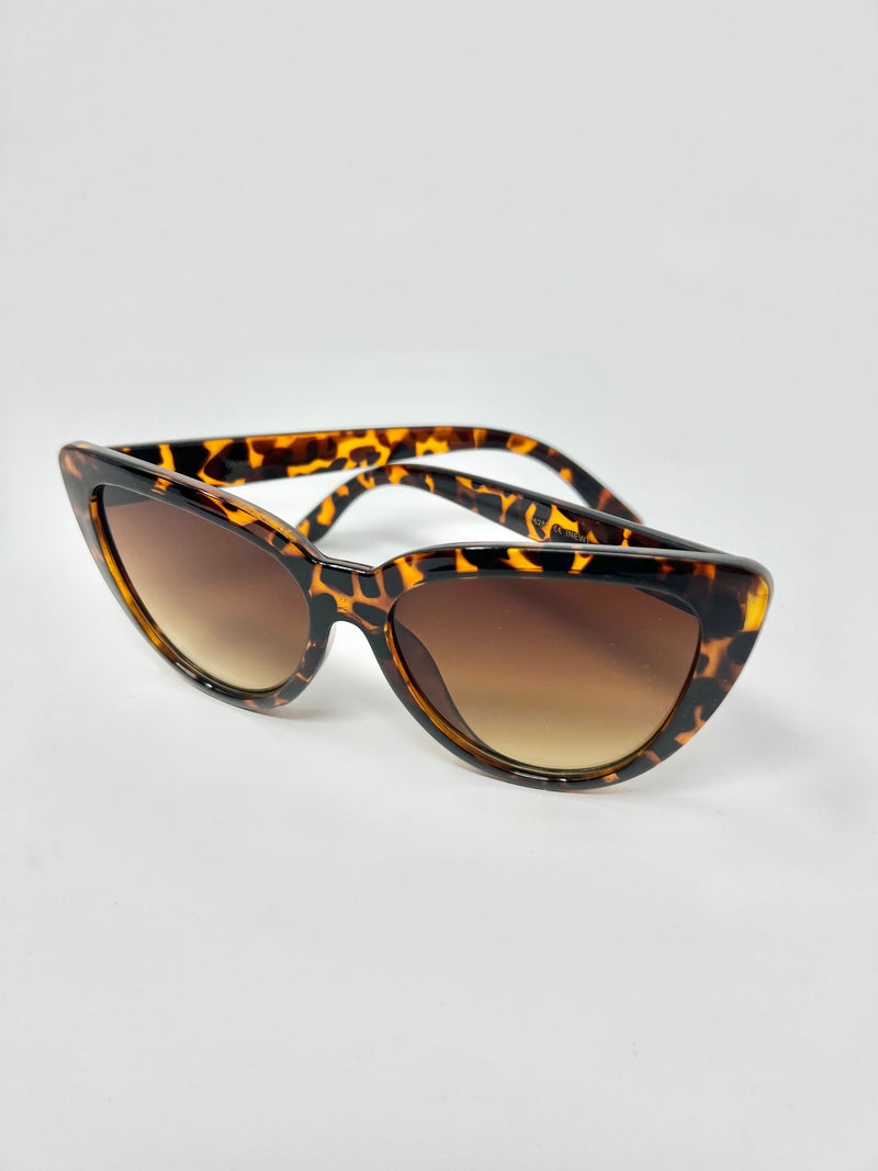 Brown Cat Eye Sunglasses