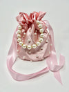 Pearl Handle Bucket Bag (Pink)