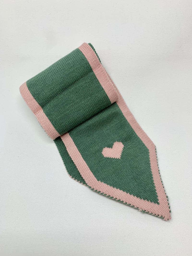 Pink and Green Reversible Scarf