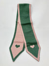 Pink and Green Reversible Scarf