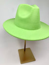 Pink and Green Fedora Hat