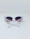 Floral Embellished Sunglasses - White